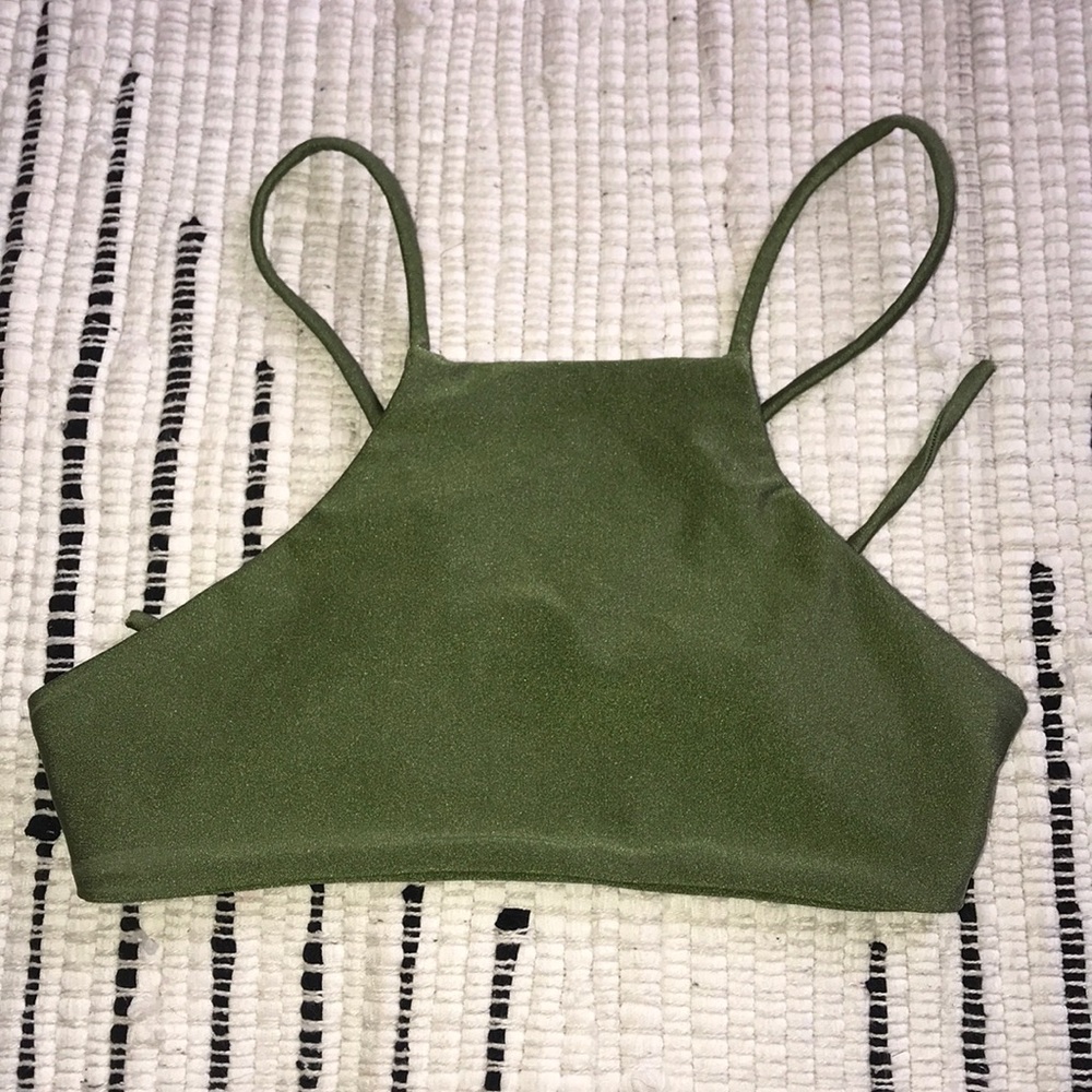 Olive Green Bikini Top!